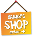 Dog Barry's shop