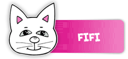 Schablona der Katzemaske Fifi