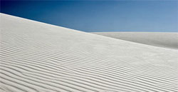white sand desert in New Mexico