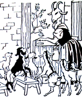 Die alte Gei� und ihre sieben Gei�lein