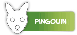 masque de chien Pingouin