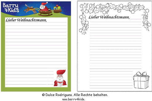 Brief an den Weihnachtsmann