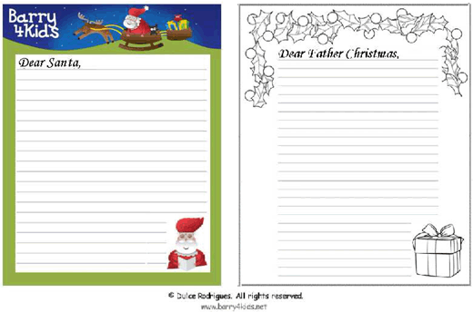 write to Father Christmas