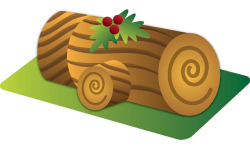 Cristmas chocolate cake