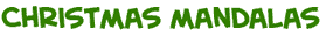 title of the page on colouring Christmas mandalas