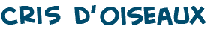 titre du jeu des voix des oiseaux