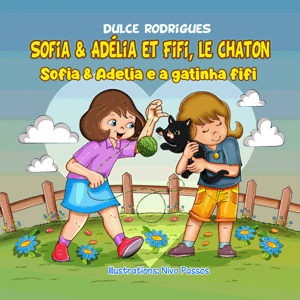 children album in French and Portuguese Sofia & Adlia et Fifi le chaton, four years plus