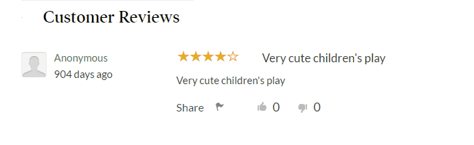 comments on Barnes&Noble about the chrildren play Father Christmas has the Flu