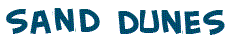 title of the text about the beach and desert sand dunes
