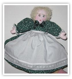 old woman, puppet for playing The Ten Elves of Aunt Greenwater