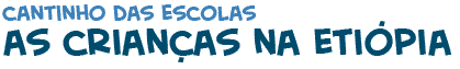 t�tulo da p�gina com fotos de crian�as da Eti�pia