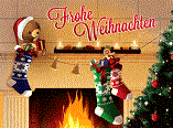 Weihnachten am Kamin